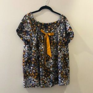H&M silky tie top